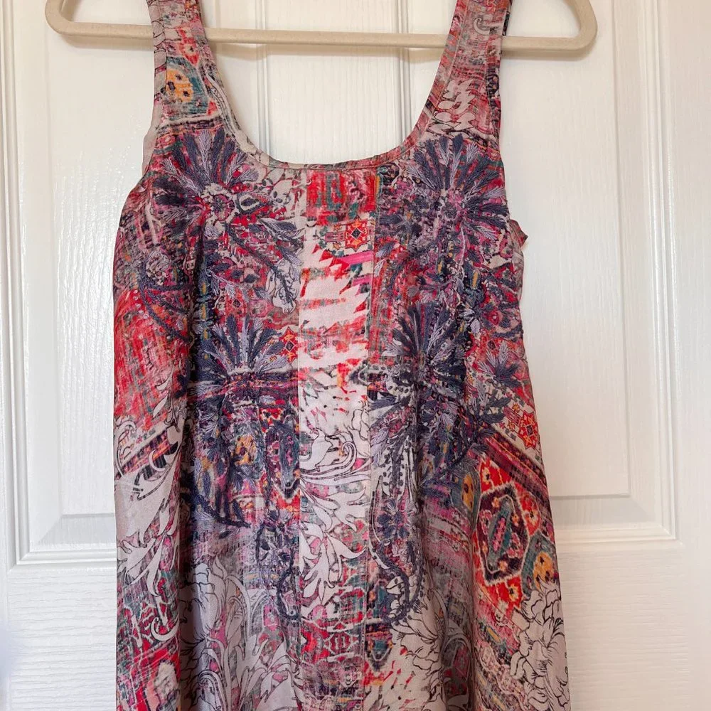 Love Kyla Bohemian Print High-Low Maxi Dress. Size small. - Picture 8 of 8